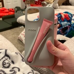 57$comes with the lip glosss and the phone case not used